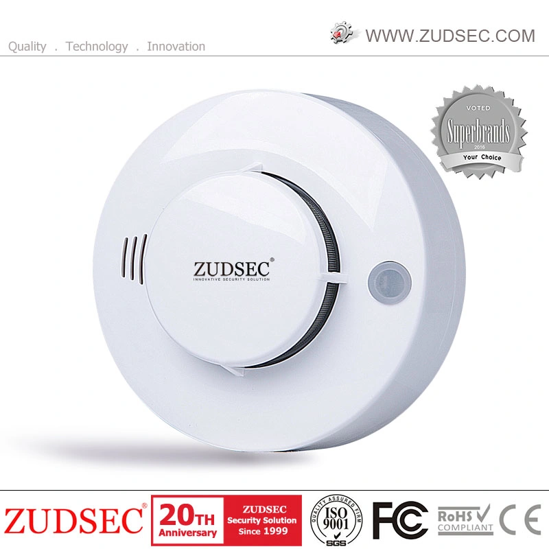 ceiling Mounted 4 Wired Network Smoke Detector Meet Ce En54-7