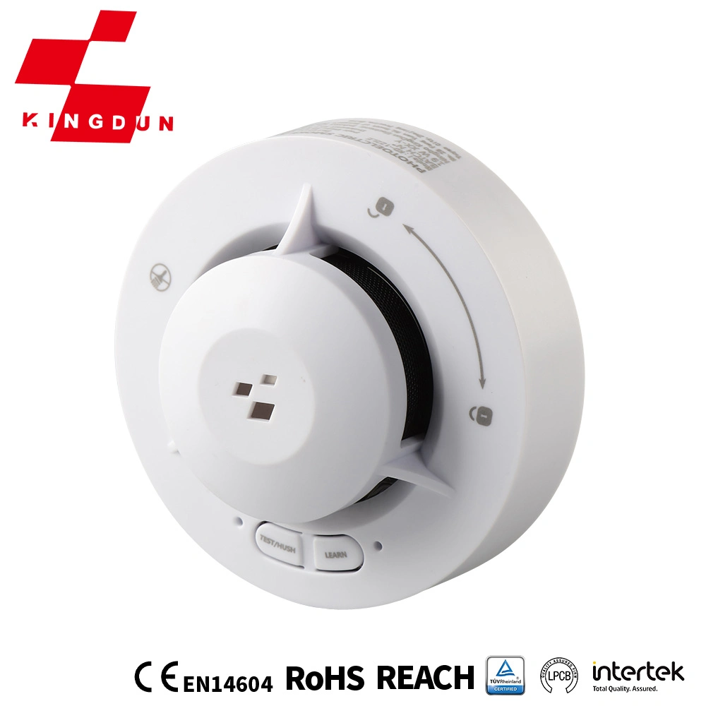 Wireless Smoke Heat Alarm Photoelectric Stand Alone Smoke Detector