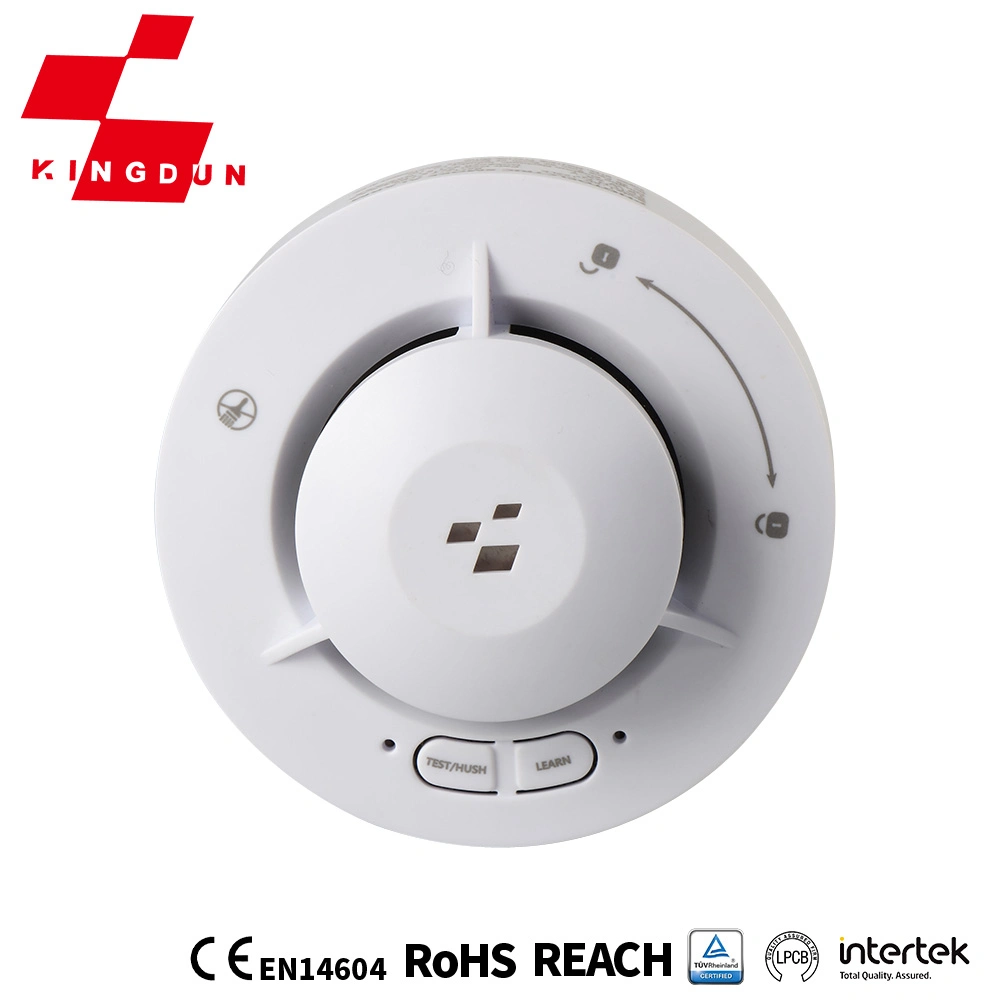 Wireless Smoke Heat Alarm Photoelectric Stand Alone Smoke Detector